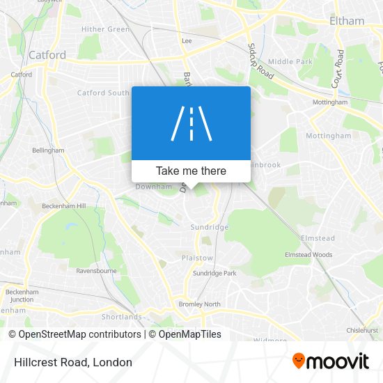 Hillcrest Road map