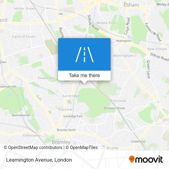 Leamington Avenue map
