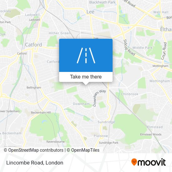 Lincombe Road map