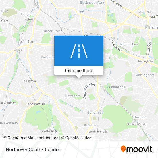 Northover Centre map