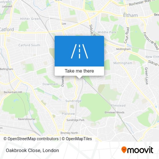 Oakbrook Close map