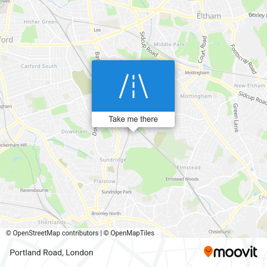 Portland Road map