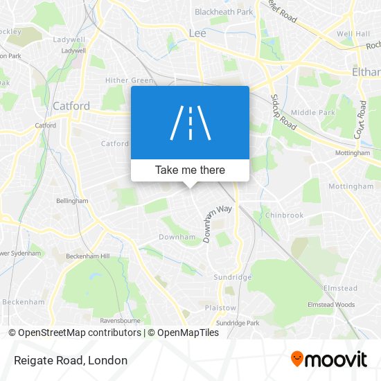 Reigate Road map