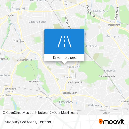 Sudbury Crescent map