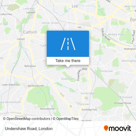Undershaw Road map