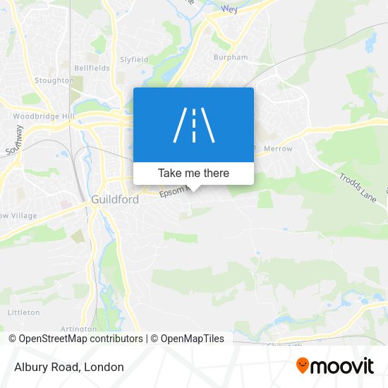Albury Road map
