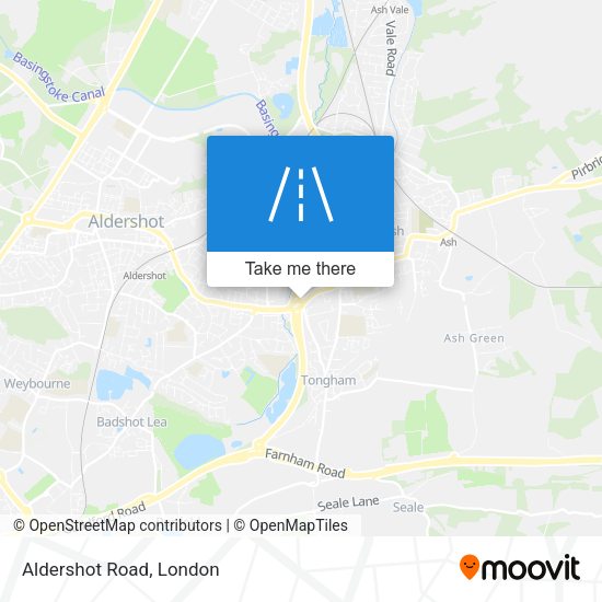Aldershot Road map