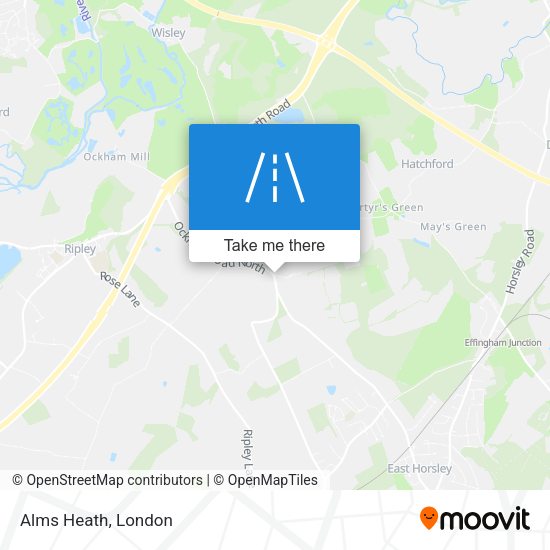 Alms Heath map