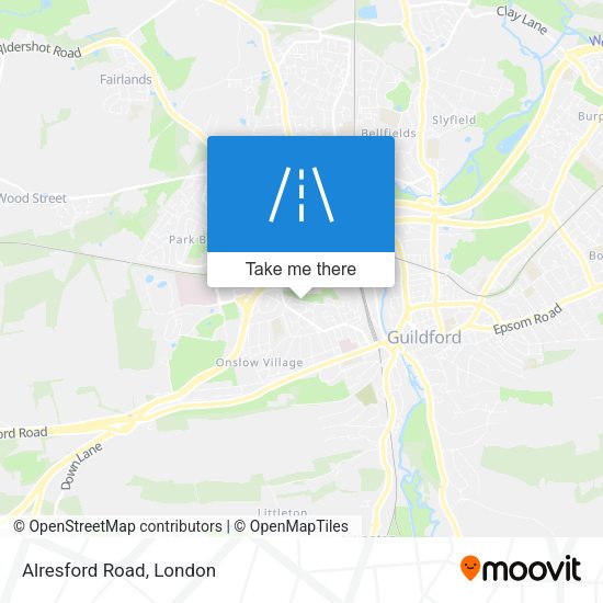 Alresford Road map
