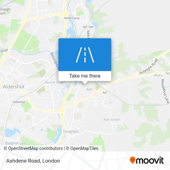 Ashdene Road map