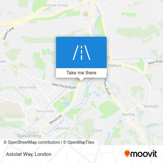 Astolat Way map