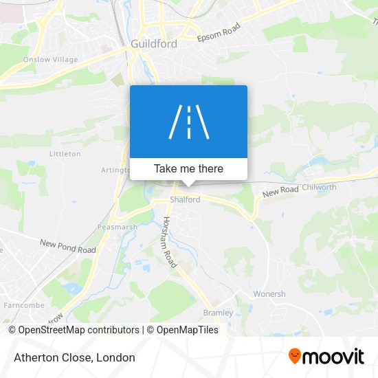 Atherton Close map