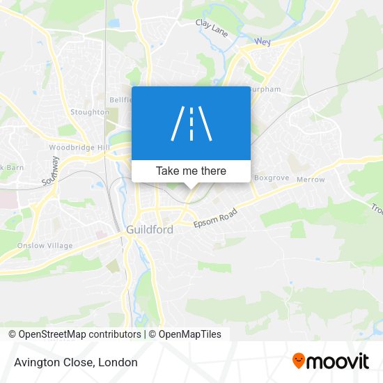 Avington Close map