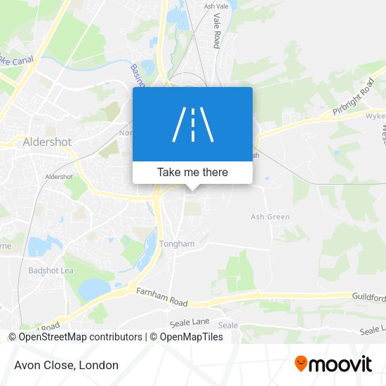 Avon Close map