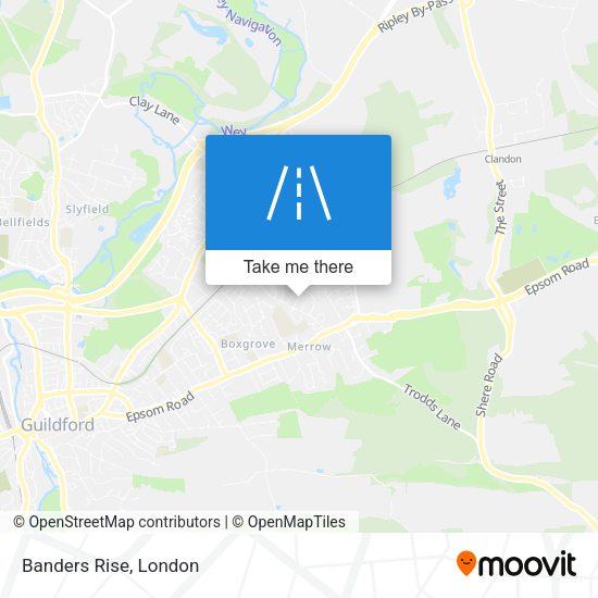 Banders Rise map
