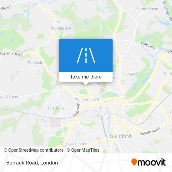 Barrack Road map