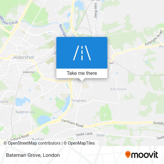 Bateman Grove map