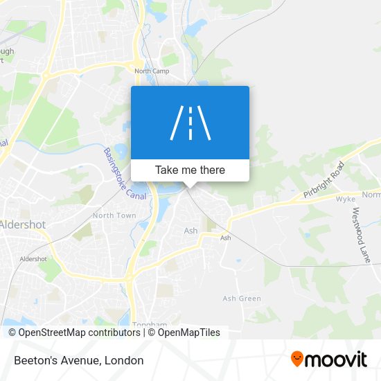 Beeton's Avenue map