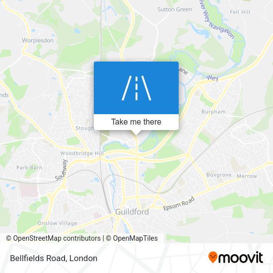 Bellfields Road map
