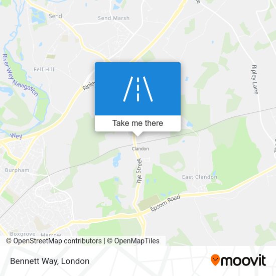 Bennett Way map