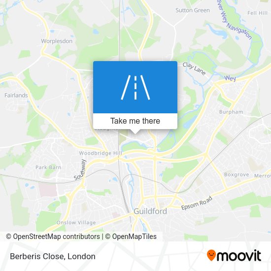 Berberis Close map