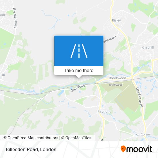 Billesden Road map
