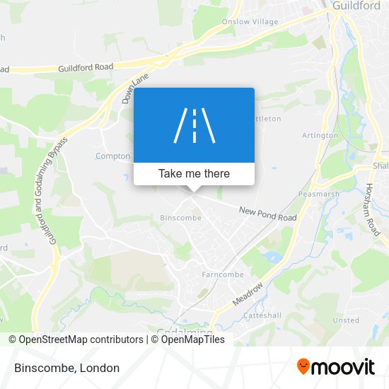 Binscombe map