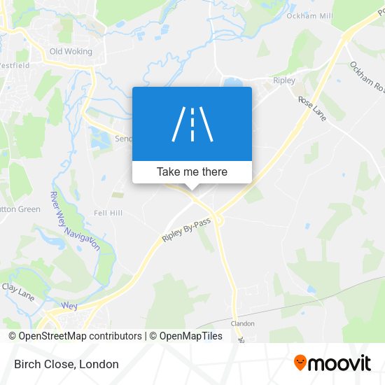 Birch Close map