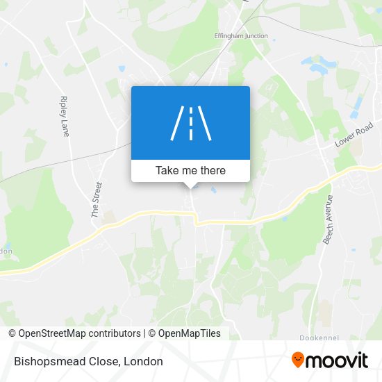 Bishopsmead Close map