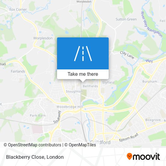 Blackberry Close map