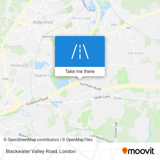 Blackwater Valley Road map