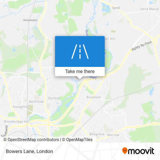 Bowers Lane map