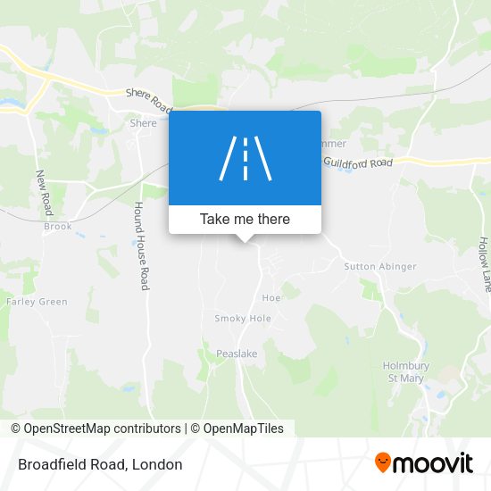 Broadfield Road map