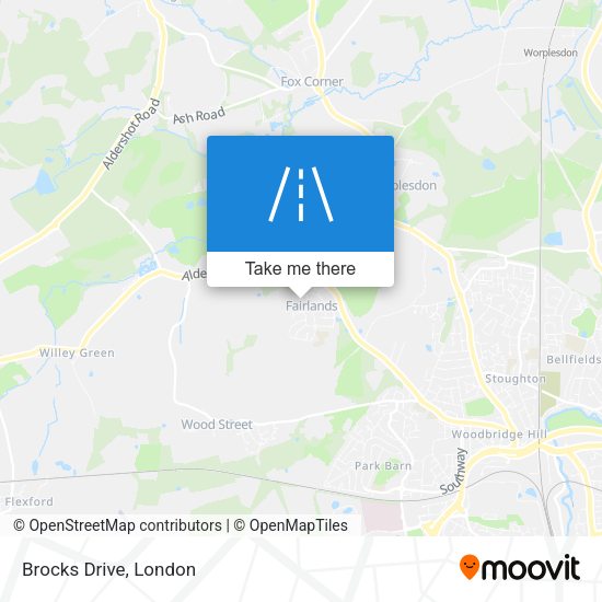 Brocks Drive map