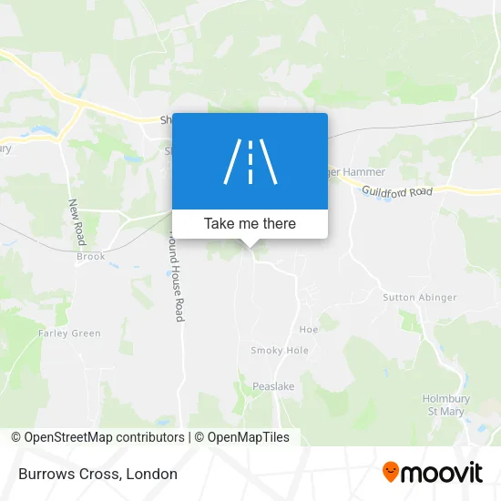 Burrows Cross map