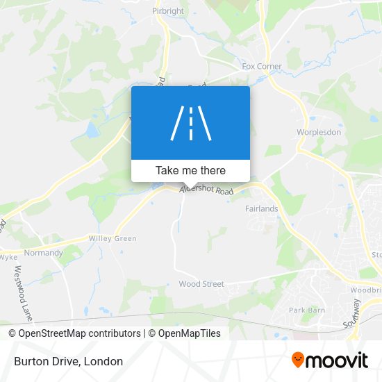 Burton Drive map