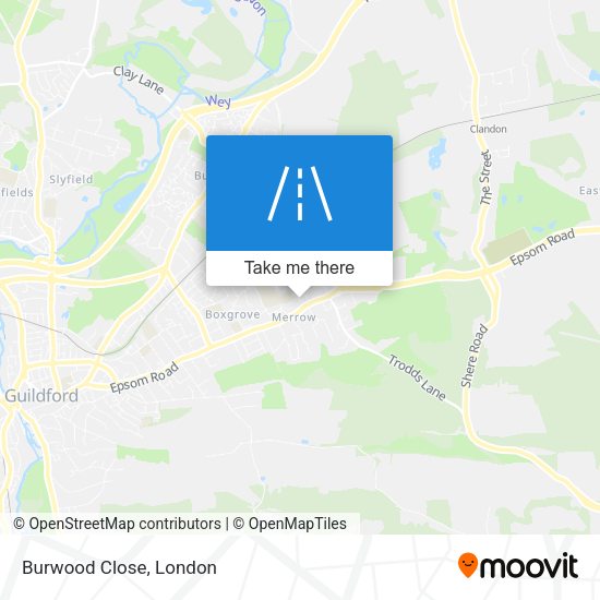 Burwood Close map