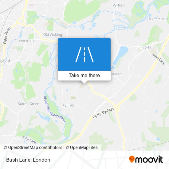 Bush Lane map