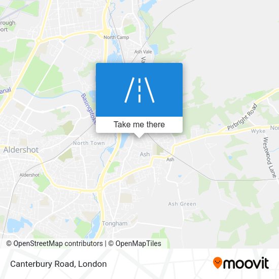 Canterbury Road map