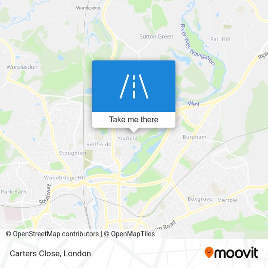 Carters Close map
