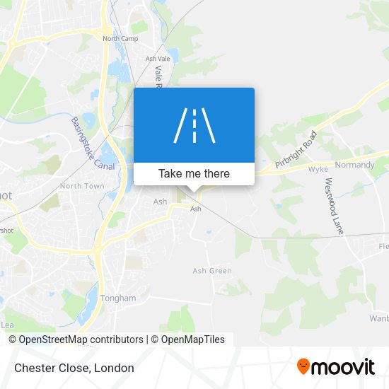 Chester Close map