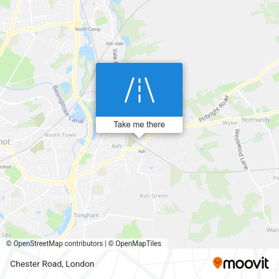 Chester Road map
