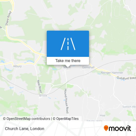 Church Lane map