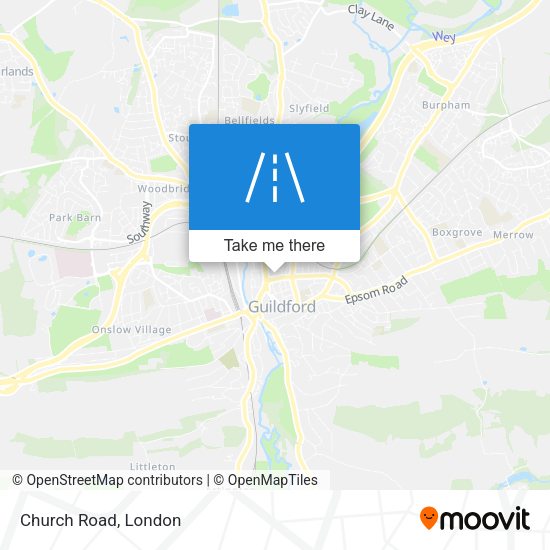 Church Road map