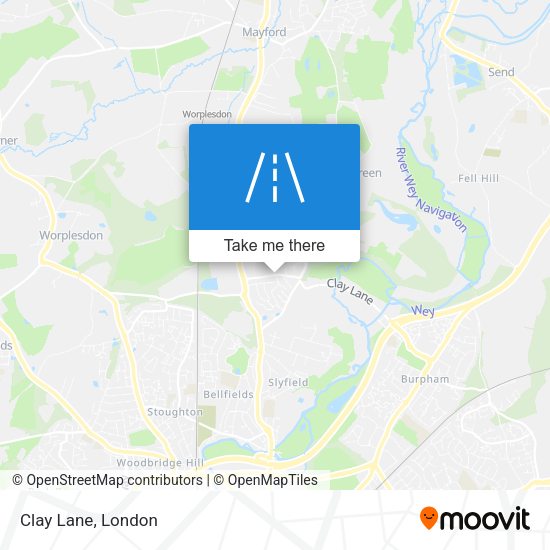 Clay Lane map