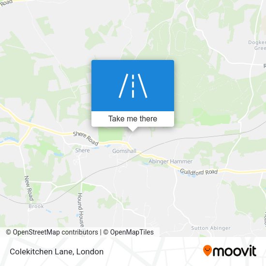 Colekitchen Lane map