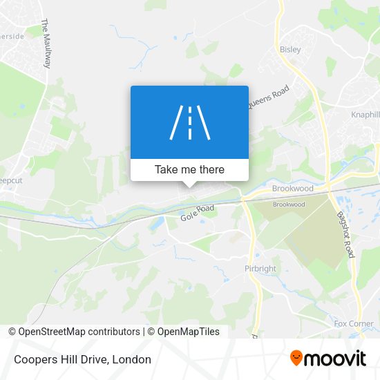 Coopers Hill Drive map