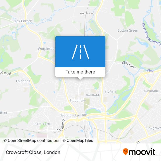 Crowcroft Close map