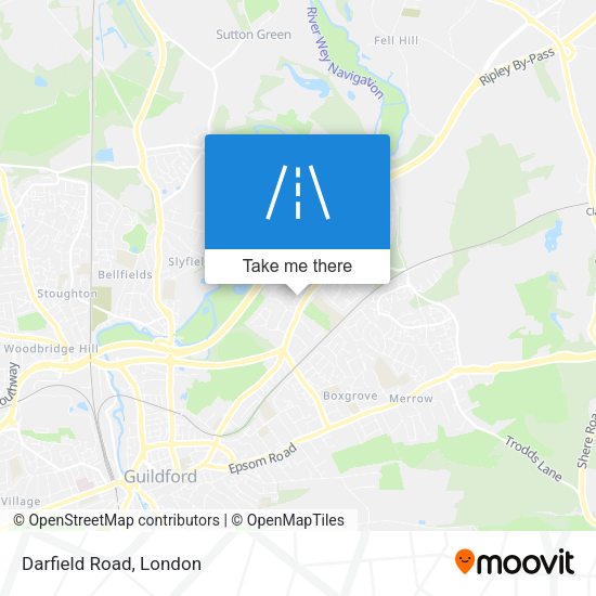 Darfield Road map