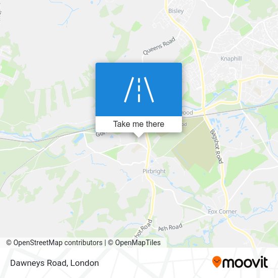 Dawneys Road map